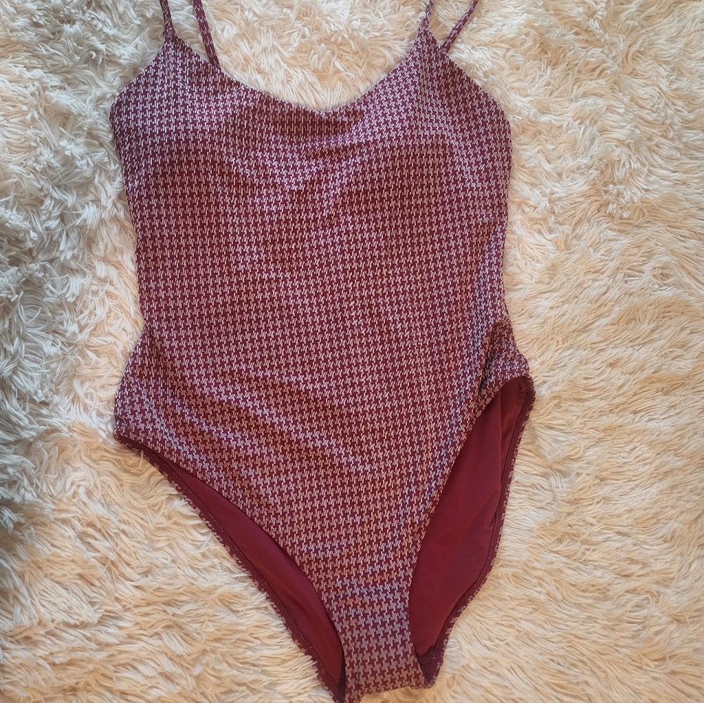Pink Patterned One-Piece Swimsuit - Picture 12 of 12